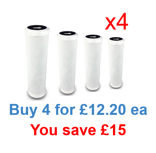Discount Undersink Water Filter Four Pack