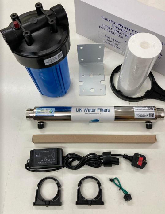 Standard Size Ultra Violet System - Up to 22L / minute Flow with Pre-F — UK Water  Filters