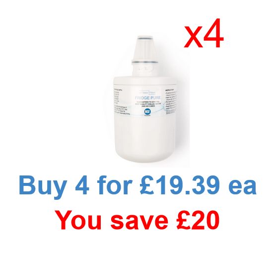 Discount Fridge Water Filter Four Pack — UK Water Filters