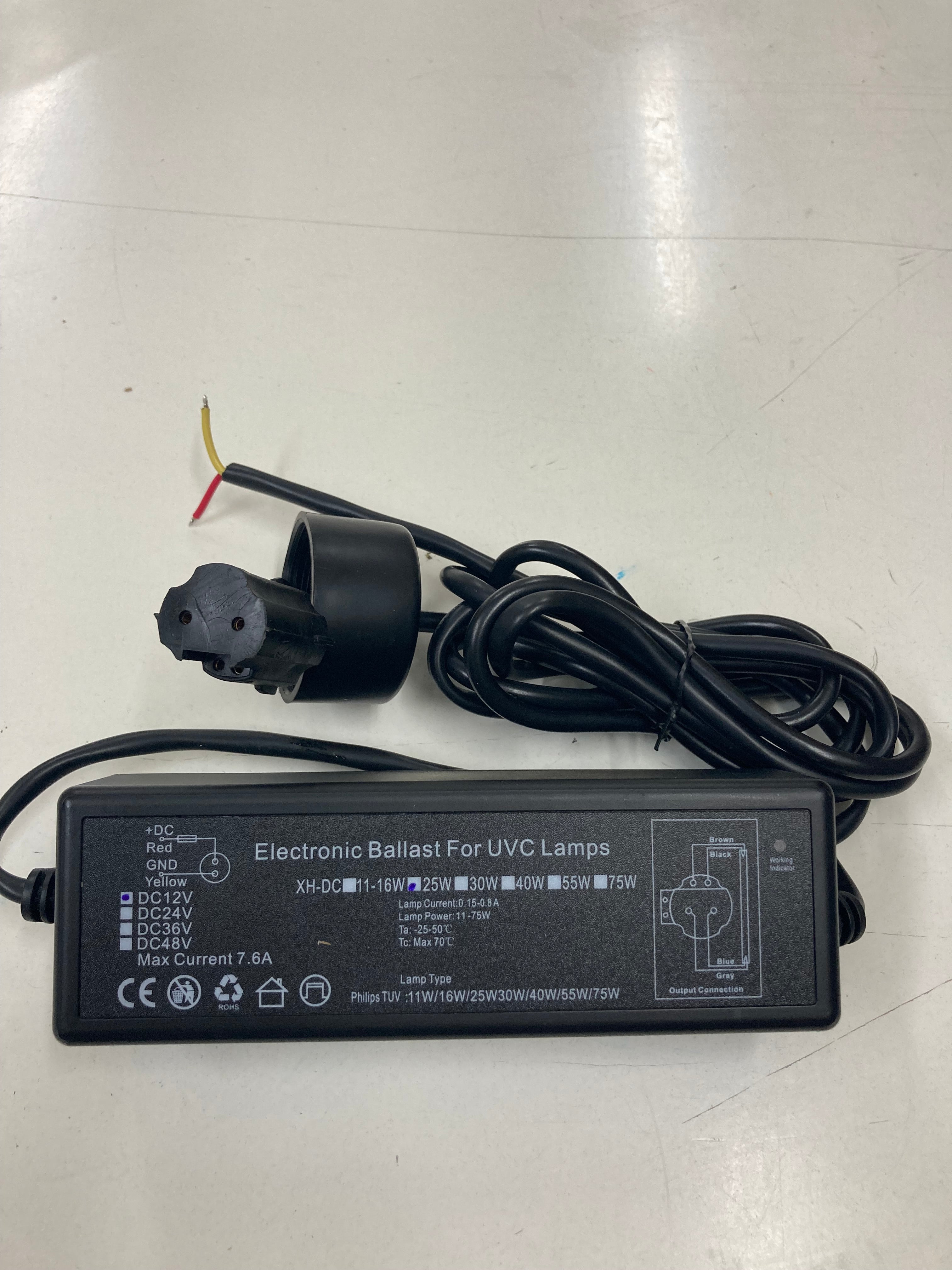 BAL-TON-12V Ultraviolet Electronic Ballast (Black Box) 12 Volt type-image