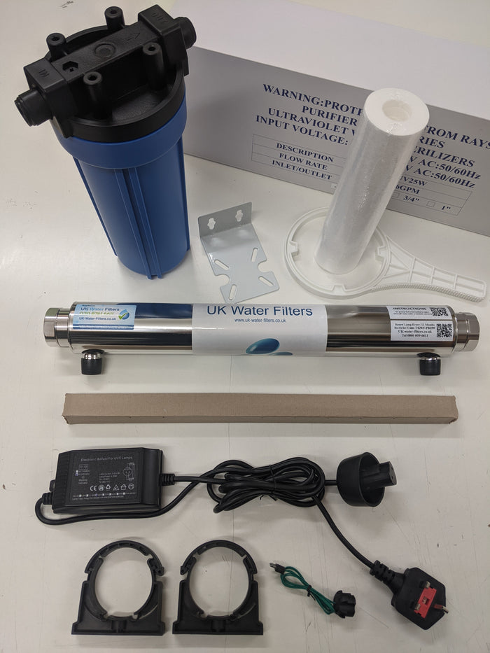 Standard Size Ultra Violet System 15L / min Flow with Pre-Filter