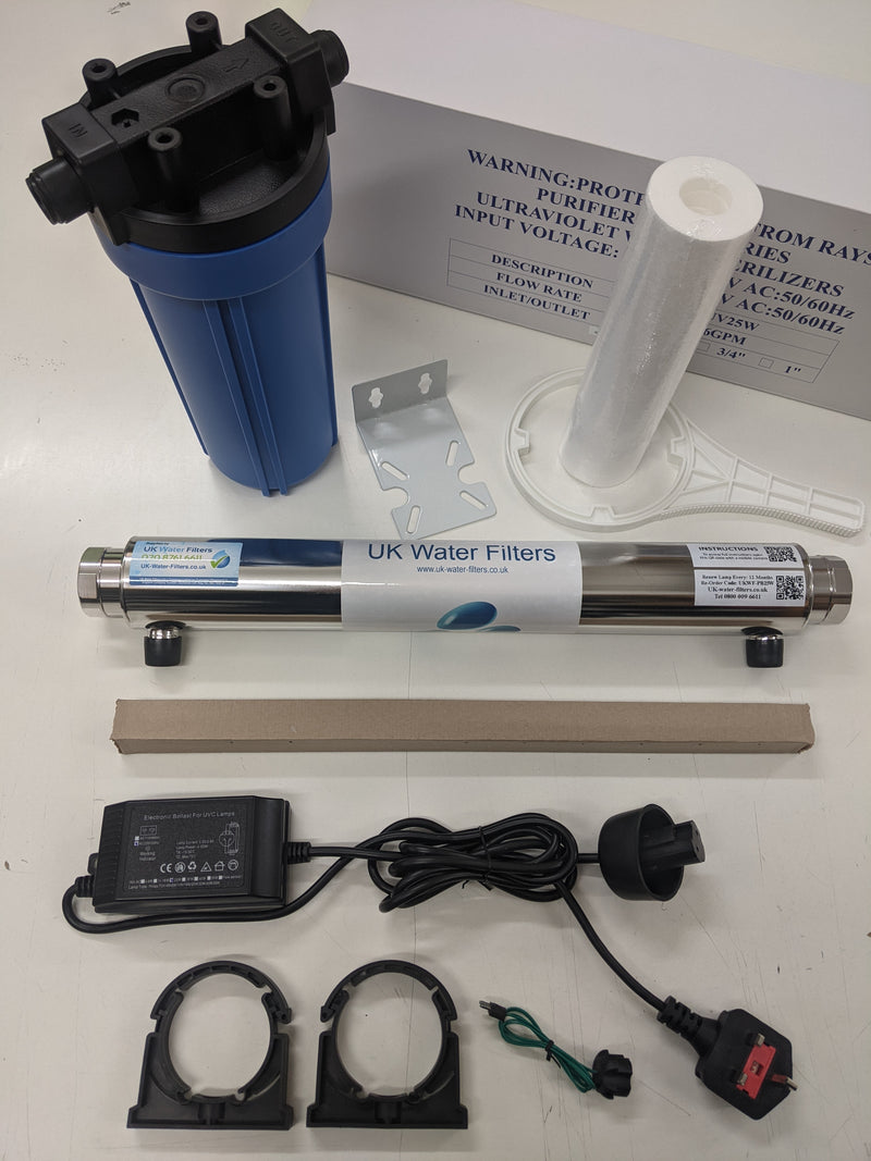 Standard Size Ultra Violet System 15L / min Flow with Pre-Filter