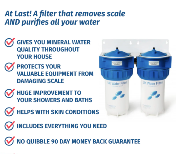 Whole of House Water Filter Plus Saltfree Scale Reduction - Standard Size-image