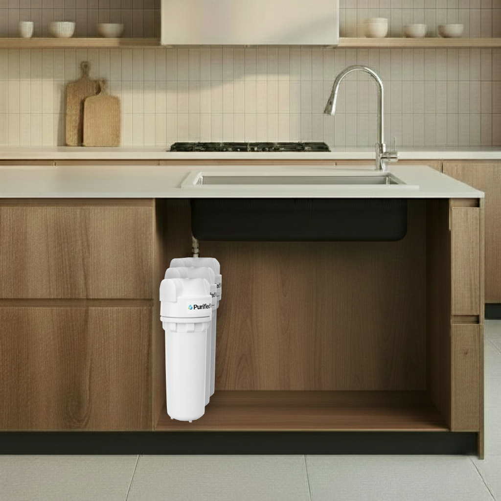 Mini Whole of House Water Filter with Saltfree Scale Reduction-image