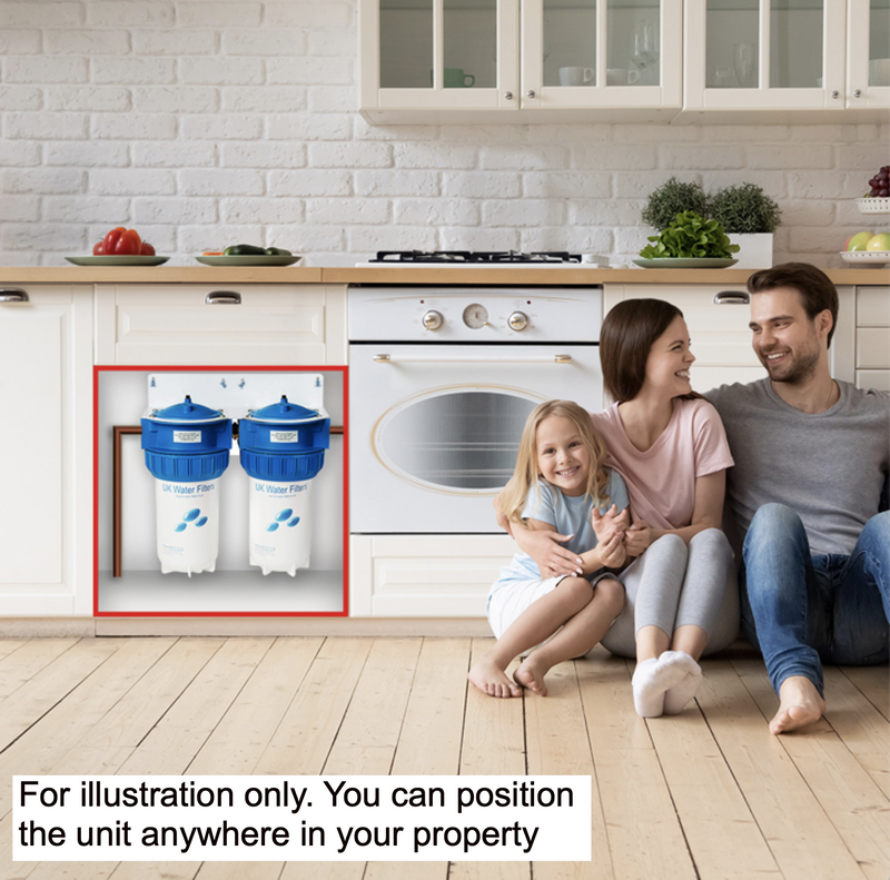 Whole House Water Filter with Salt-Free Scale Reduction – Standard Home