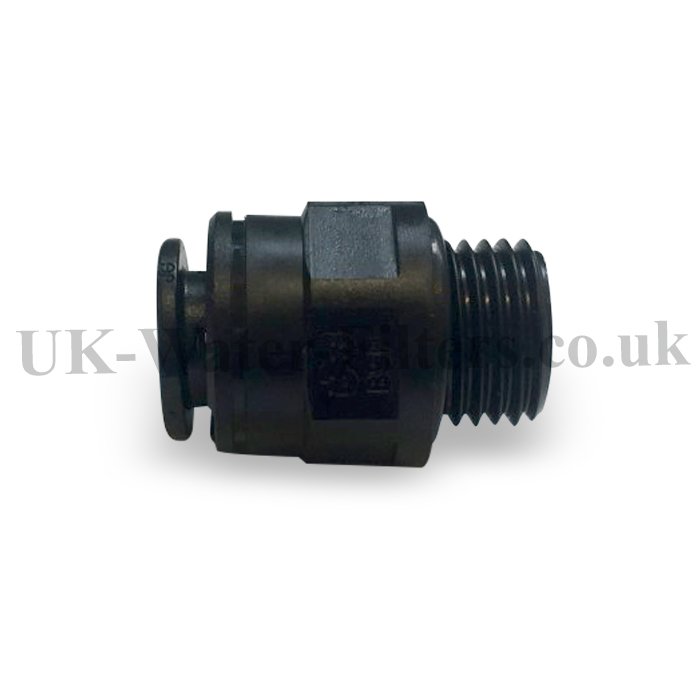 1/4 Male Straight Threaded-to-Tube Adapter, Push Fit 8mm Pair-image