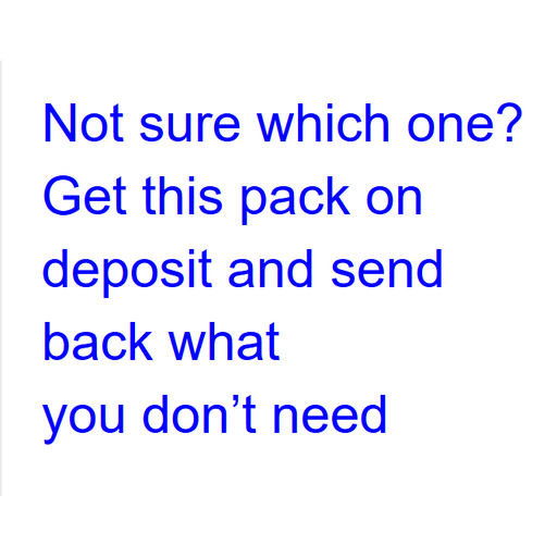 Find your right filter adapter in this pack and send back what you don't need