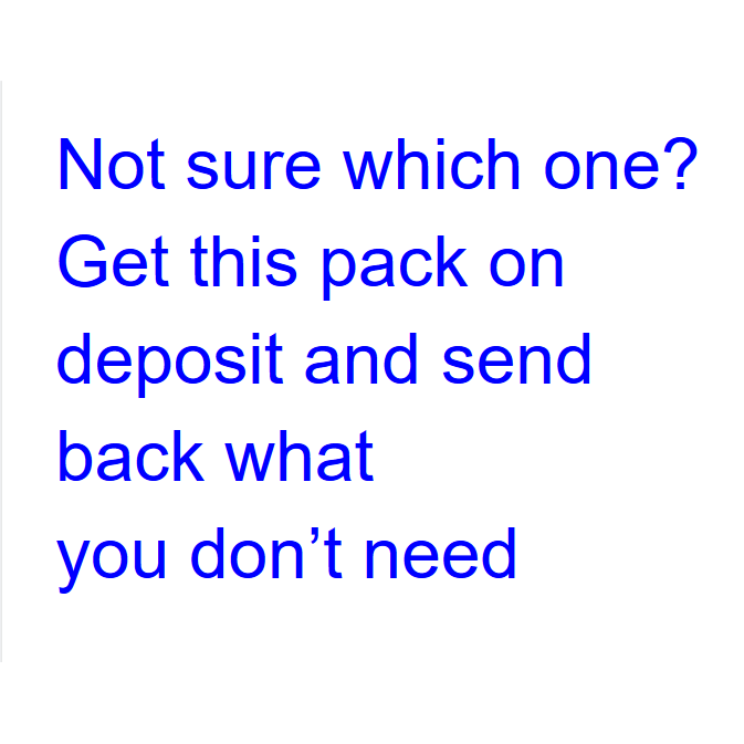 Find your right filter adapter in this pack and send back what you don't need