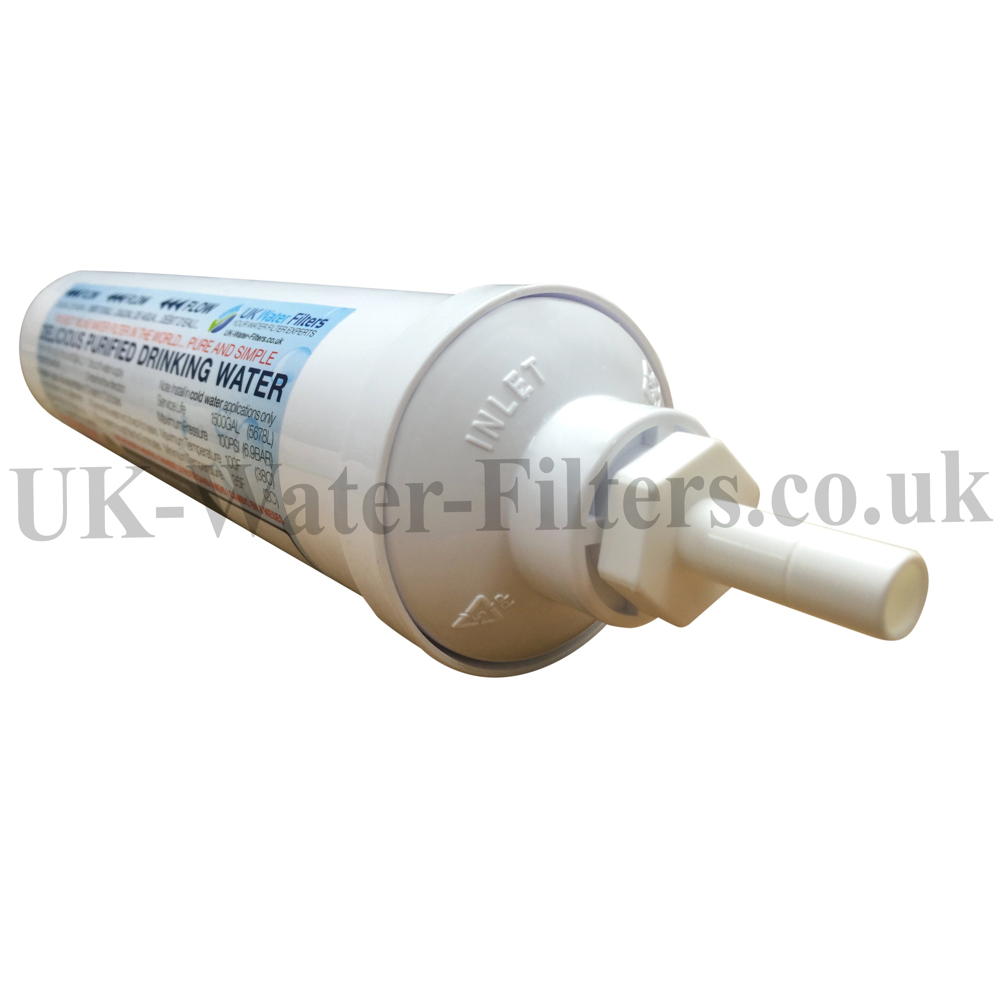 In Line Water Filter Compatible with Water Gem - Male Connections-image