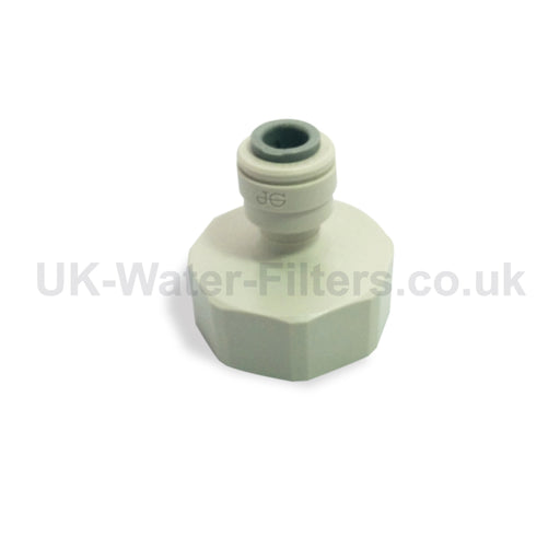 John Guest adapter 3/4 inch BSP screwthread to quarter inch tubing