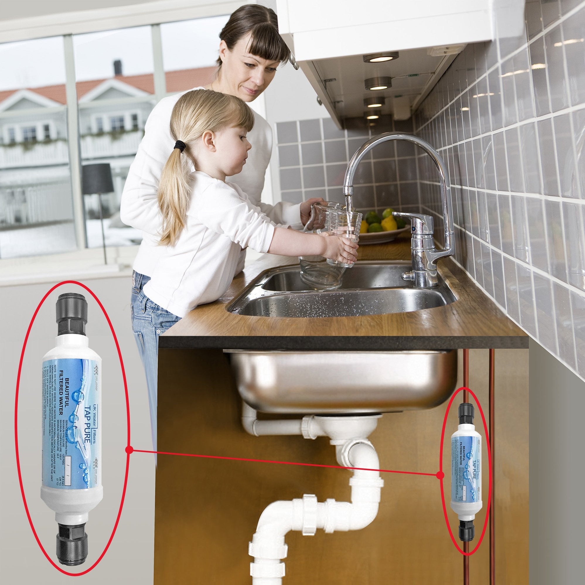 In Line Undersink Water Filters Kits Systems Replacement — UK Water Filters