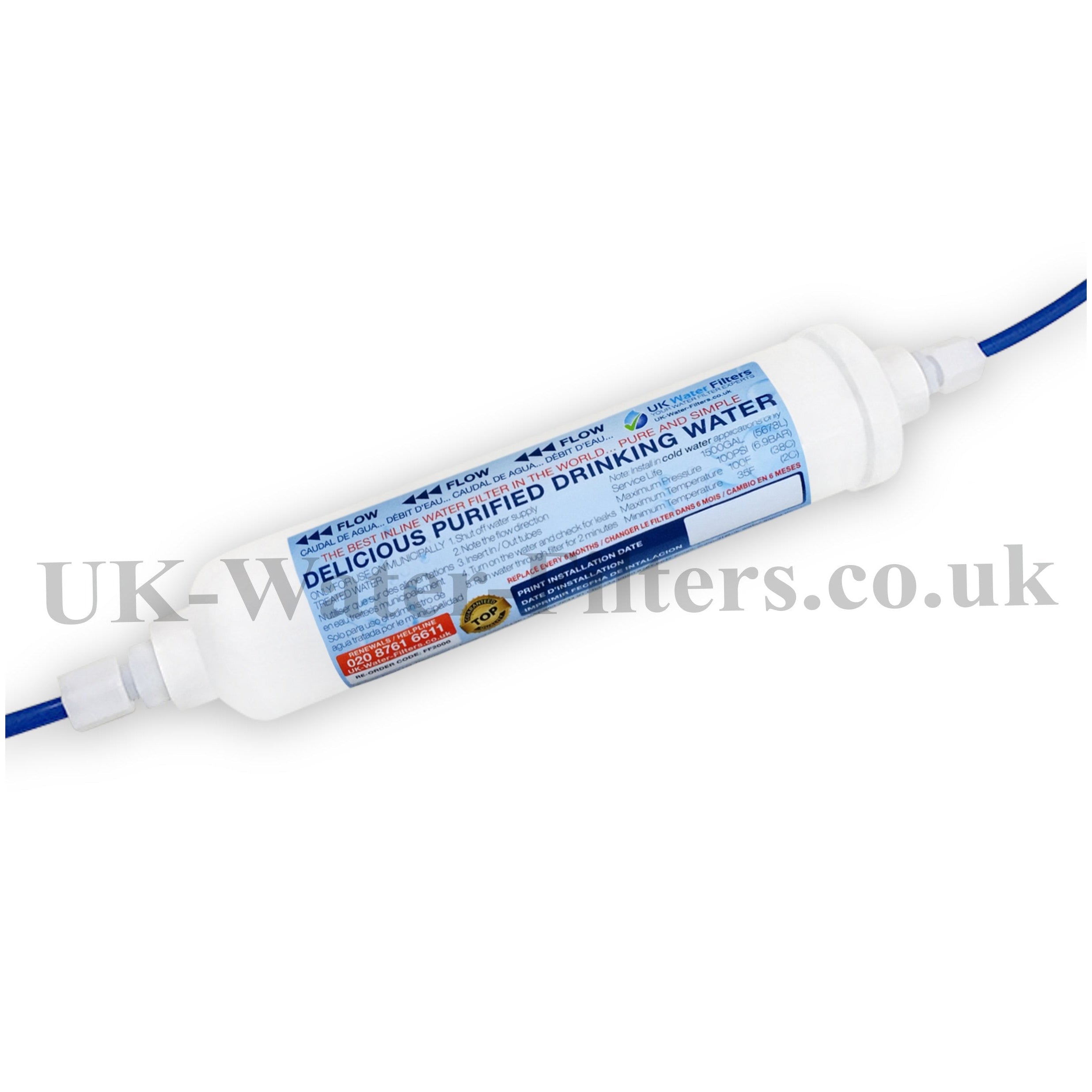 In Line Water Filter Compatible with Opella - Female Connection-image