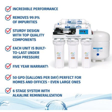 Reverse Osmosis System with Booster Pump for Low Pressure