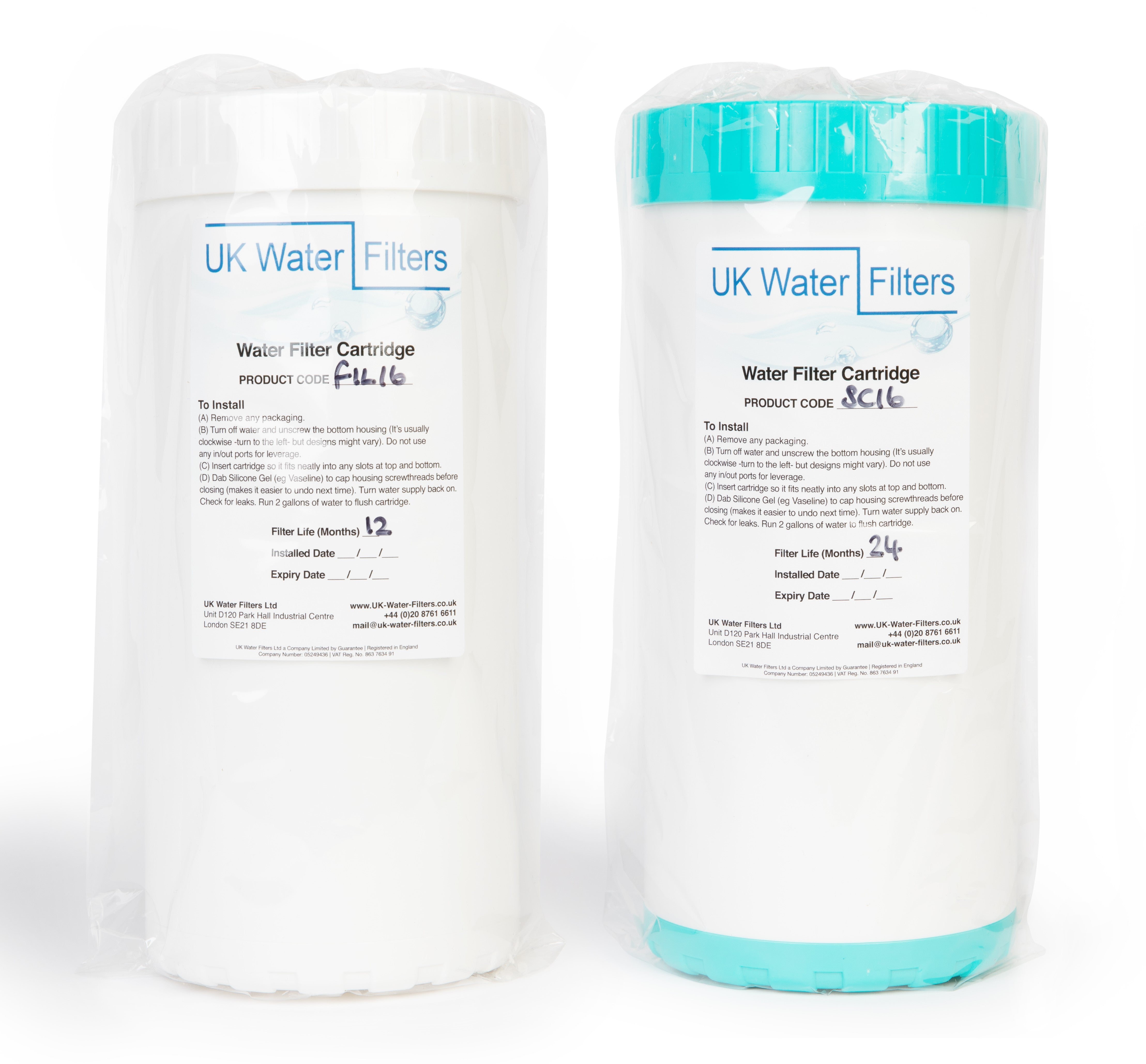 Whole House Filter Plus Scale Centurion Filter Renewal Double Unit - Standard Size - Code FIL16C/SC16C-image