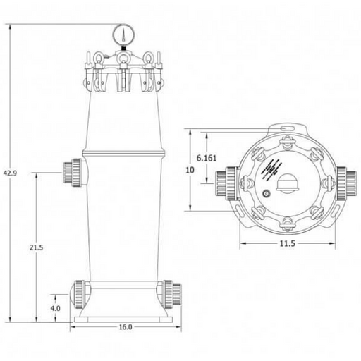 High Flow Filter Housing