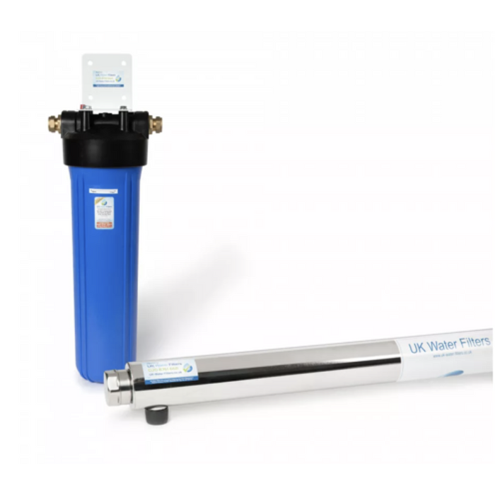 Large Ultra Violet System Up to 57L / minute Flow Including Pre Filter